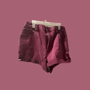 Maroon Levi shorts